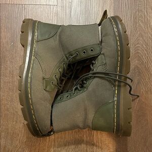 Dr. Martens Combs Canvas Green Lace-Up Boots Men’s Size 12